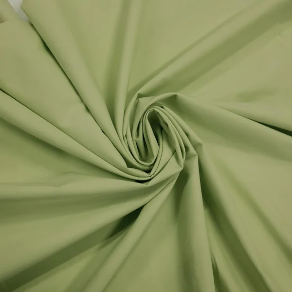 STRETCH COTTON POPLIN LIME