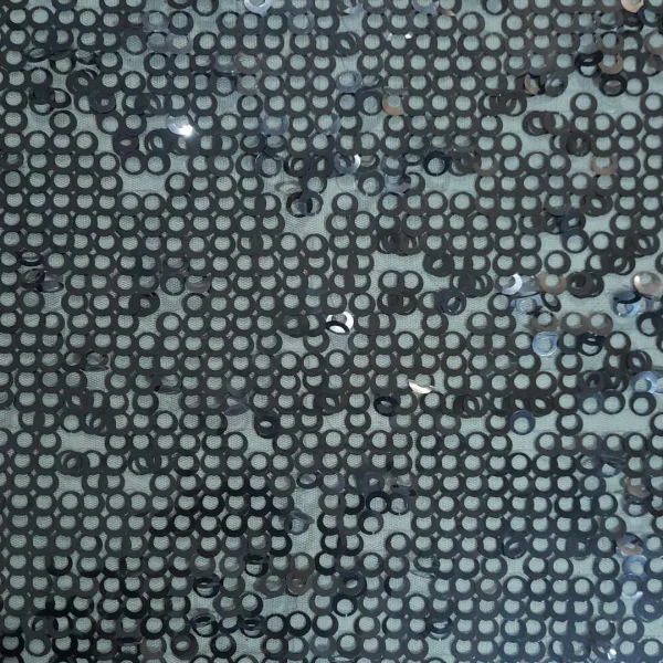 LACE WITH RING SEQUINS SILVER