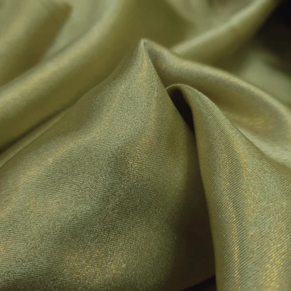 SATIN WITH GOLD FOIL CHARTREUSE