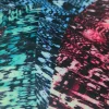 132128-2.webp DIGITAL PRINTED SATEEN SPANDEX COTTON 2TONE FEATHERS TURQUOISE BLUE AND CERISE PINK