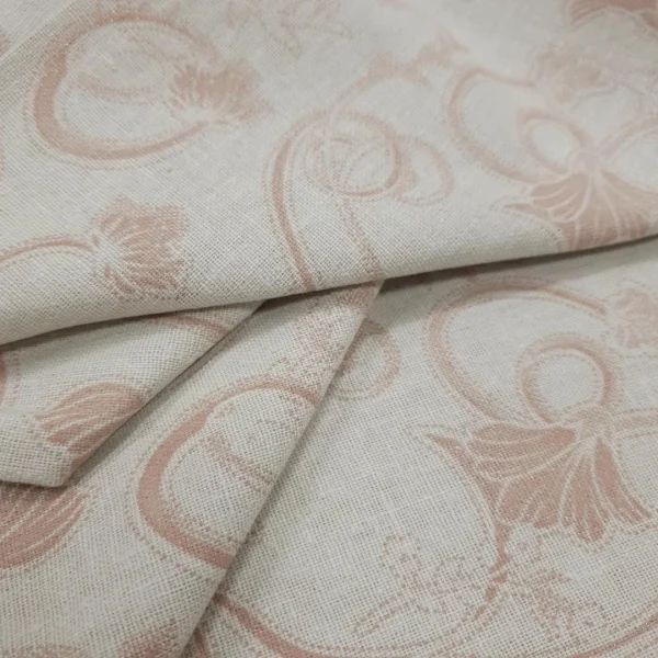 1334202020RCLF-PB-SWIRL.CRM-2.webp PRINTED RAYON COTTON LINEN SWIRLED WITH FOIL DETAILING CREAM