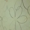 PRINTED RAYON COTTON LINEN EMBROIDERED FLORAL CREAM