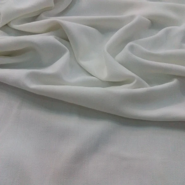 FANCY WEAVE BLENDED COTTON WHITE