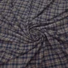 ACRYLIC TWEED CHECK BLUE AND BLACK