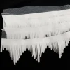 BRAID LEATHER FRINGE WHT