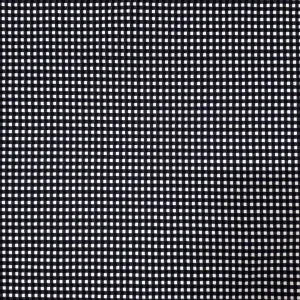 BENGALINE PRINTED GINGHAM BLACK n WHITE