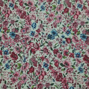 BENGALINE PRINTS SMALL FLOWERS FLORAL WHITE