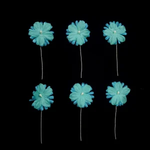 BRIDAL FLORAL HP SMALL DARK TURQ  and  AQUA