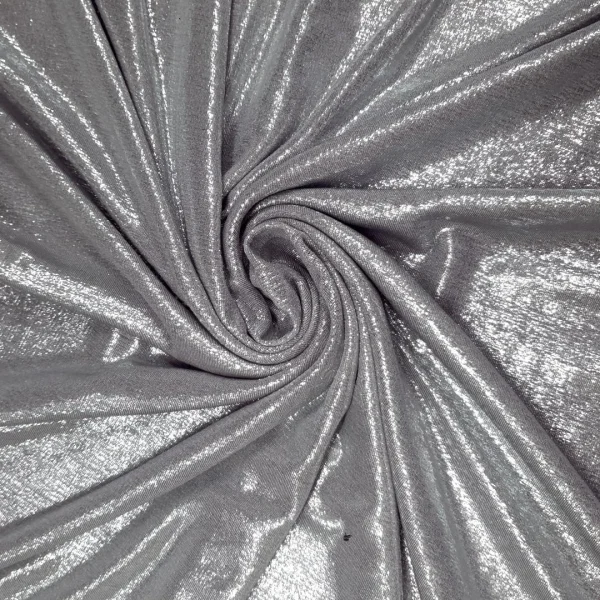 BIJU FOILED  LYCRA SILVER