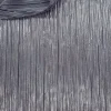 POLY PLEATED BODRE FOIL-ONYX GREY