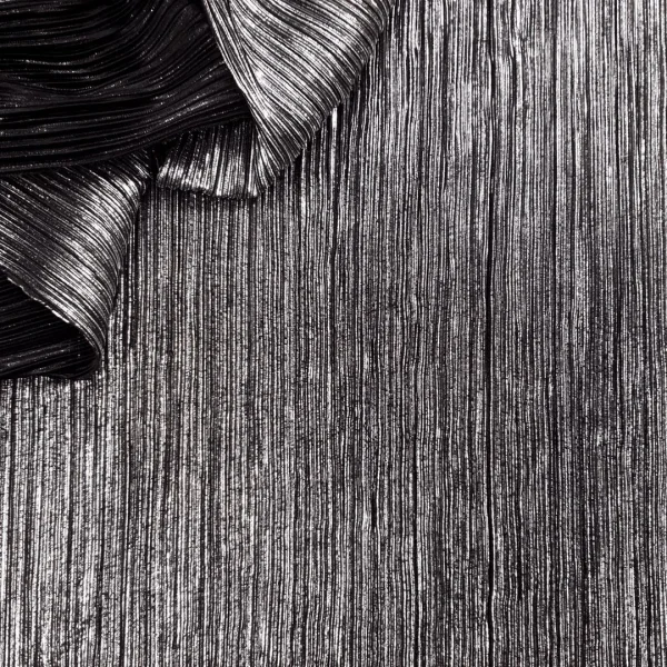 BODREF-SB.webp POLY PLEATED BODRE FOIL-ONYX BLACK AND SILVER