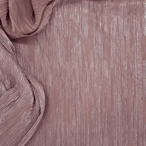 POLY PLEATED BODRE FOIL-OPAL NUDE