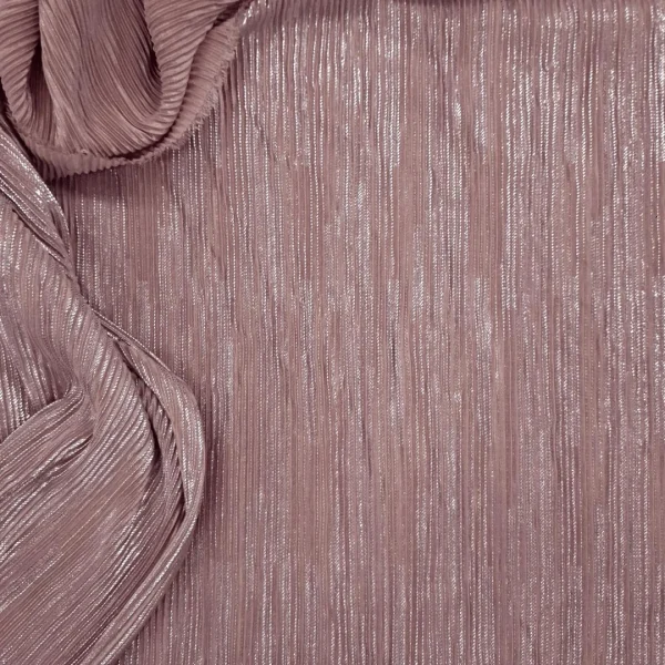 POLY PLEATED BODRE FOIL-OPAL NUDE