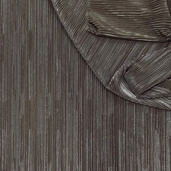 POLY PLEATED BODRE FOIL-OPAL TAUPE