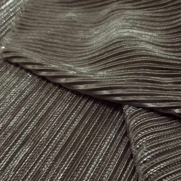 POLY PLEATED BODRE FOIL-OPAL TAUPE