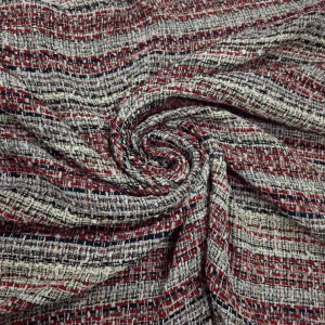BOUCLE LUREX2 TWEED RED