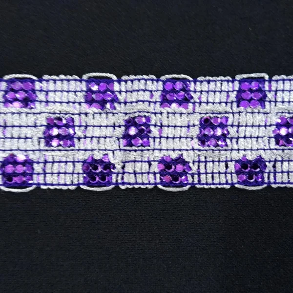 SILV COL BLOCK BRAID GOLD