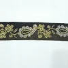 BRAID BROCADE BLACK,GOLD AND LILAC