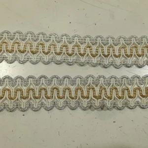 BRAID ZIGZAG CORD SILVER and  GOLD