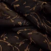 BROCADE 2TONE SMALL FLORAL BROWN ON BLACK