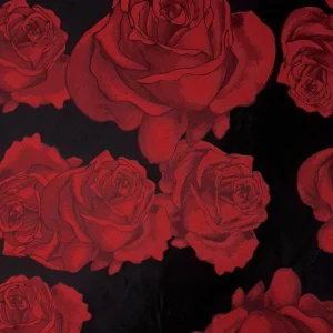 BROCADE 3D BOSTON ROSE RED