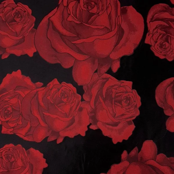 BROCADE 3D BOSTON ROSE RED