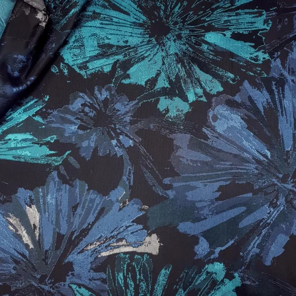 BROCADE 3D BOSTON SPLAT BLACK and JADE