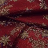 BROCADE 3D FLORAL DAISY DES C RED