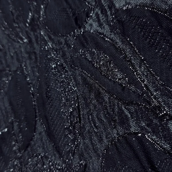 BROCADE PARIS 3D(D3C4)-LEAF BLACK