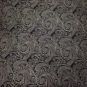 BROCADE 3D PAISLEY GOLD n BLACK