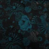 BROCADE PARIS (3D) ROSE1 DES E TEAL and BLACK