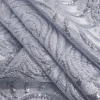 BROCADE  ROSE FLORAL SILVER