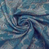 BROCADE  ROSE FLORAL TURQ