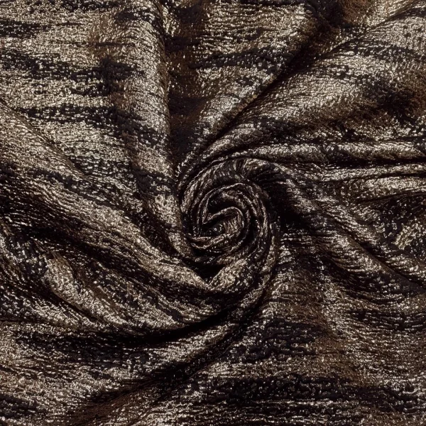BROCADE 3D ZEGNA ABSTRACT GOLD n BLACK