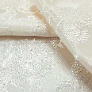 BROCADE PUFF EMBOSSING IVORY4 MED FLORAL
