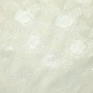 BROCADE PUFF EMBOSSING ROSE CREAM