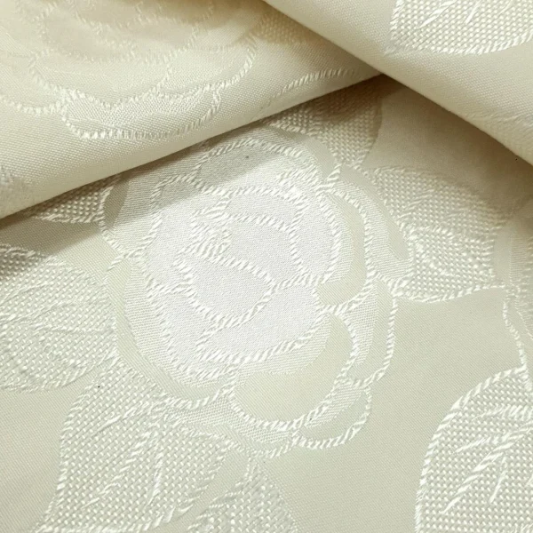 BROCADE PUFF EMBOSSING ROSE CREAM