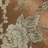 BROCADE JACQUARD 2TONE IVORY ON BROWN