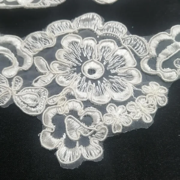 BT9926J-CRM-1.webp BRIDAL LACE TRIM EMBROIDED, CORDED AND SCALLOPED