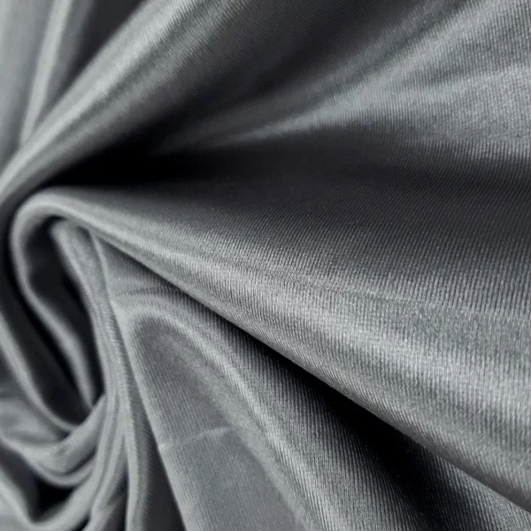 CHARMAINE STRETCH SATIN SILVER GRAY
