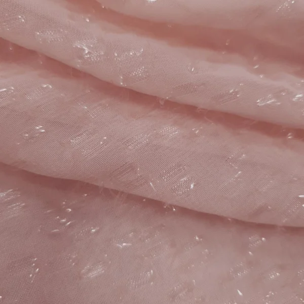 CHIFFON URAGIRI EMBELLISHED PEACH