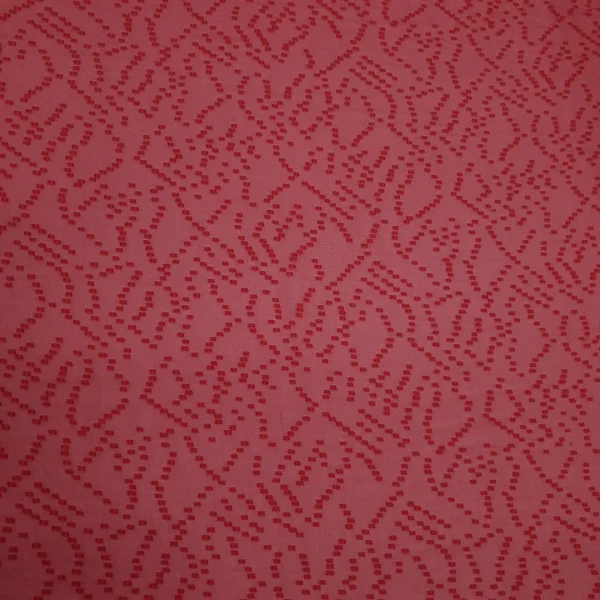 CHIFFON URAGIRI EMBELLISHED RED