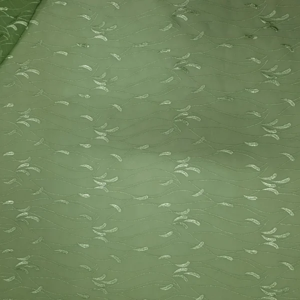 CHIFFON EMBROIDERY(1) AVOCADO