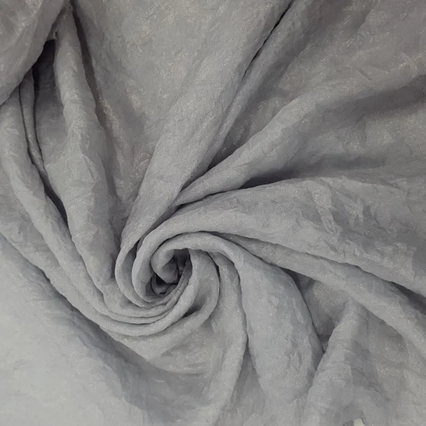 CHIFFON SILKY NAILED FOILED SILVER
