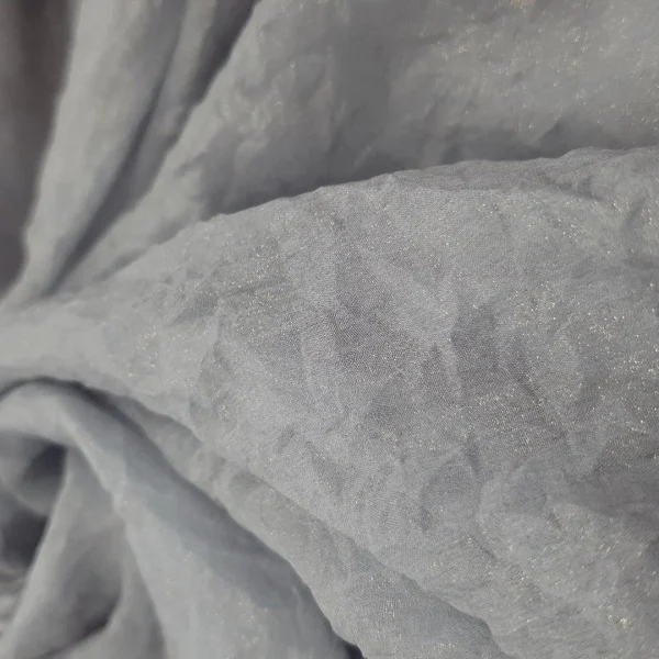 CHIFFON SILKY NAILED FOILED SILVER