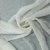 CHIFFON SILKY NAILED FOILED WHITE