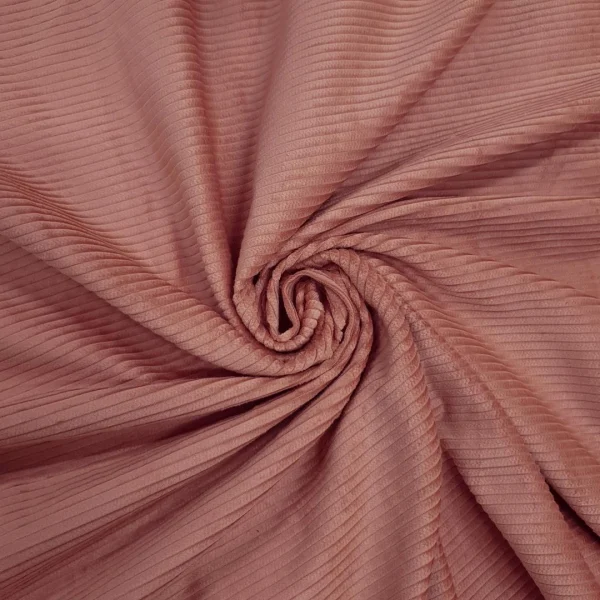 CORDUROY LARGE-STRIPE ROSE