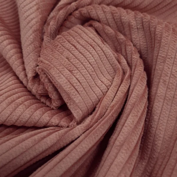 CORDUROY LARGE-STRIPE ROSE