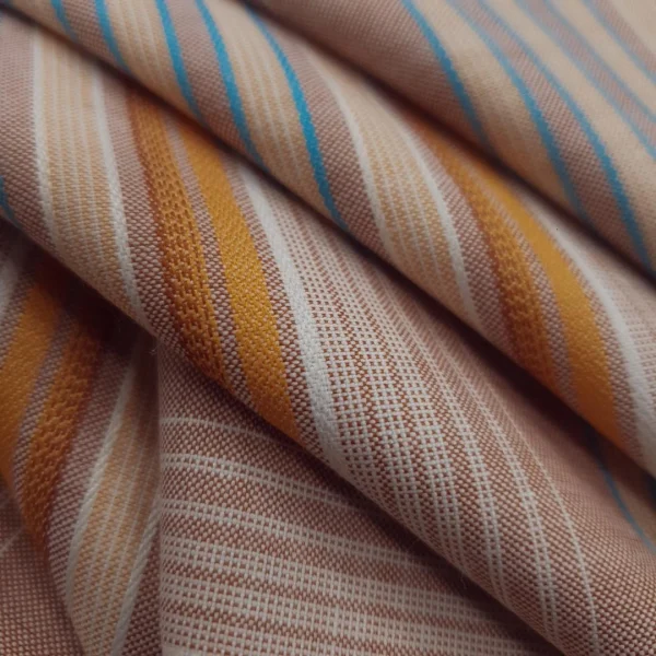 EGYPTIAN COTTON STRIPED MULTI GOLD