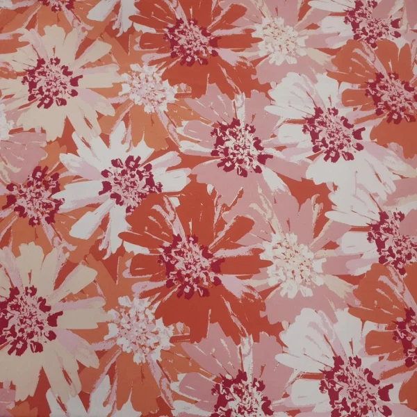 PRINTED CREPE AIR-FLOW BOHEMIAN BLOOM ORANGE